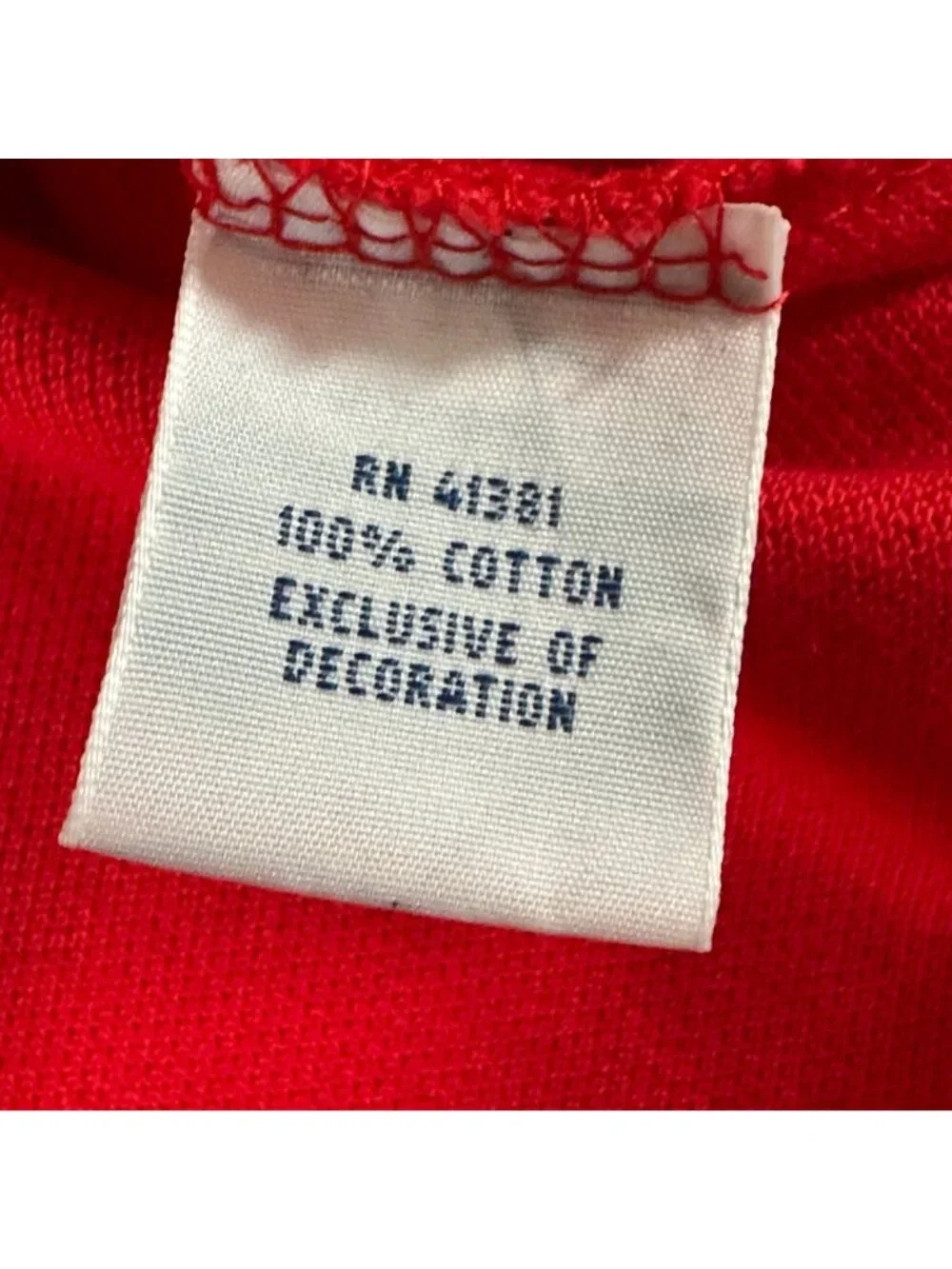 Ralph Lauren POLO Shirt Red w Blue BIG PONY 3 Mens Size LARGE